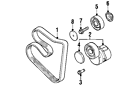 11-28-1-247-280 Bmw Genuine Oem Idler Pulley Spacer