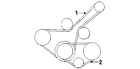 11720-9e001 Nissan Genuine Oem Serpentine Belt