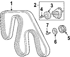 16620-31011 Toyota 1662031011 Genuine Oem