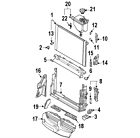 17-11-7-545-864 Bmw Genuine Oem Radiator Upper Bracket