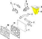 17-13-7-542-986 Bmw Genuine Oem Expansion Tank