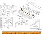1q0825397g Volkswagen Vw Oem Eos Stowage Strip