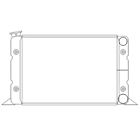 2-28185-x Griffin Radiators Scirocco Style Racing Radiator Crossflow Passeng