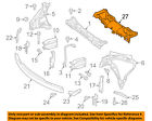 2045000355 Mercedes-benz Radiator Core Support-sight