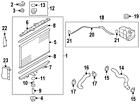 21507-4u00a Nissan Genuine Oem Radiator Assy Lower Mount