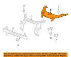 23212540 Gm Buick Oem Radiator Core Shield Splash Cover Panel