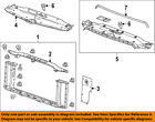 23318844 Gm Chevrolet Oem Radiator Core Shield Splash Cover Panel