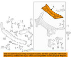 2536206300 Mercedes Oem Radiator Core Shield Splash Cover Panel
