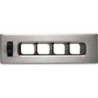 49203-vuq Vintage Air Slimline Louver Brushed Aluminum With Bla 842829123009