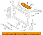 4g8807081b9b9 Audi Oem Radiator Core Shield Splash Cover Panel