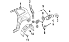 4l0-809-999-a Audi Genuine Oem Hinge Bracket