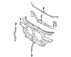 4z7-805-588-d Audi Genuine Oem Radiator Support