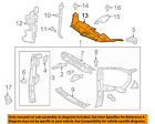 532950e070 Toyota Oem Radiator Core Shield Splash Cover Panel