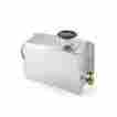 70052 Be Cool Overflow Tank Rectangular Ds Alum Natural Bolt-in 2 Quarts Capacit