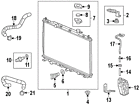 74176-t0a-a00 Honda Genuine Oem Upper Bracket