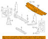7450a753 Mitsubishi Oem Radiator Core Shield Splash Cover Panel