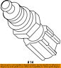 7m5z12a648b Ford Coolant Temperature Sensor