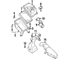 805984040 Subaru Genuine Oem Inlet Duct Clamp