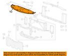84163661 Gm Oem Radiator Core Shield Splash Cover Panel