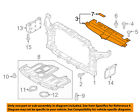 86353b2000 Kia Oem Soul Radiator Core Shield Splash Cover Panel