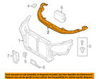 863623n000 Hyundai Oem Radiator Core Shield Splash Cover Panel