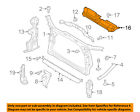 8t0807081e Audi Oem Radiator Core Shield Splash Cover Panel