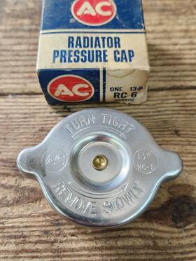 850800 Ac Delco Nos Rc 6 Radiator Cap 58-62 Chevy And 58 59 Corvette Fuel Injection 13 #