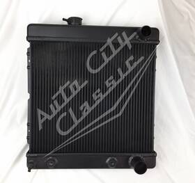 Sl-090-at Acc Aluminum Radiator Mustang Falcon Comet Black Coated 1964 1965 1966
