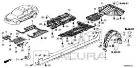 74116-tv9-a00 Acura Genuine Cover Engine Lower