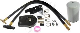 133975 Apdty Diesel Add On Coolant Filter System With Bracket And Silicone Hoses