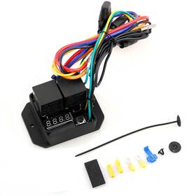A2773 Atracypart Digital Radiator Fans Controller Swith Kit 12v/24v Adjustable Black