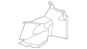 80a-121-334-d Audi Genuine Air Duct