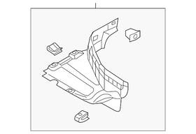 80a-853-887-k Audi Genuine Deflector Shield