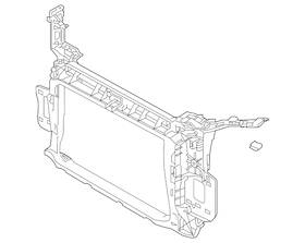83a-805-594-j Audi Genuine Radiator Support