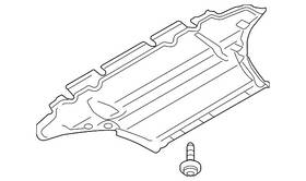 8f0-863-821-b Audi Genuine Radiator Support Splash Shield