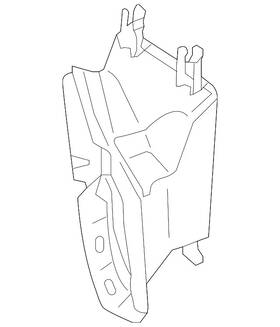 8s0-121-674-b Audi Genuine Radiator Support Air Duct