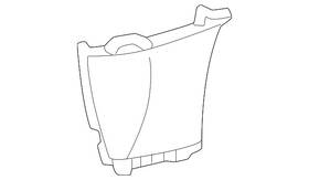 Audi 8v5-807-161 Genuine Radiator Support Air Duct