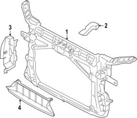 8y0-805-588-b Audi Genuine Radiator Support