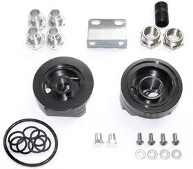 Bxga-00115-po Blox Racing Universal Remote Oil Filter Relocation Kit Polished Lsx Vtec Motors