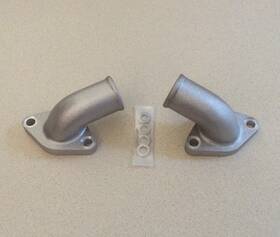 Ch-b429-wn Blue Thunder New Boss 429 Nascar Style Aluminum Water-neck Elbow Set