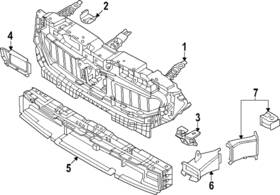 51-74-5-a09-b57 Bmw Genuine Center Duct