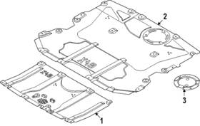 51-75-5-a33-ec2 Bmw Genuine Radiator Support Splash Shield
