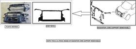 33316863506 Bmw - Us Additional Radiator Core Support Fits 14-21 I3 7646512