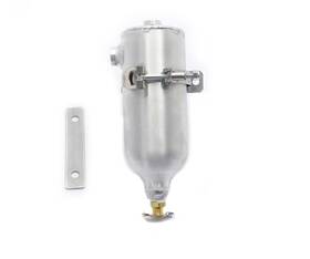 Canton Racing Products 887753718402 80-205 Aluminum Catch Tank 24 Oz Drag Race 3/8 Inch Ports And Petcock