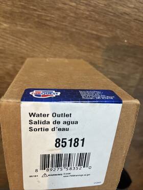 85181 Carquest Thermostat Water Outlet