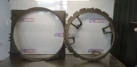 673.gm8323 Chevrolet Truck 23 Chevy Silverado 2500 Radiator Fan Shroud Inner And Outer 6.6l Diesel
