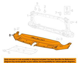 68294551ac Chrysler Oem 19-23 1500 Radiator Support-sight Shield 68294551ac Chrysler Oem 19-23 1500 Radiator Support-sight Shield