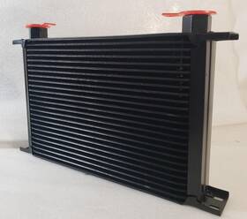 52581 Derale 25 Row Series 10000 Stack Plate Cooler With 90 Degree 3/8 Inch Fittings
