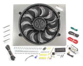 66822 Derale Pwm Single Rad Fan/ Aluminum Shroud Assembly