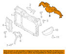Dr6156381a Mazda Oem Radiator Core Shield Splash Cover Panel